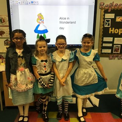 alice dressing up day and open afternoon